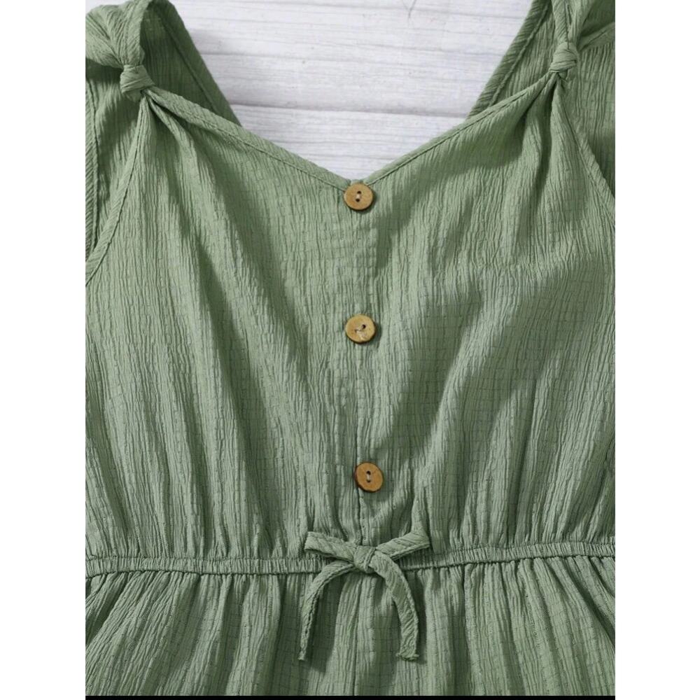 Shein Tween Twist Casual Tank Romper - Picture 2 of 6